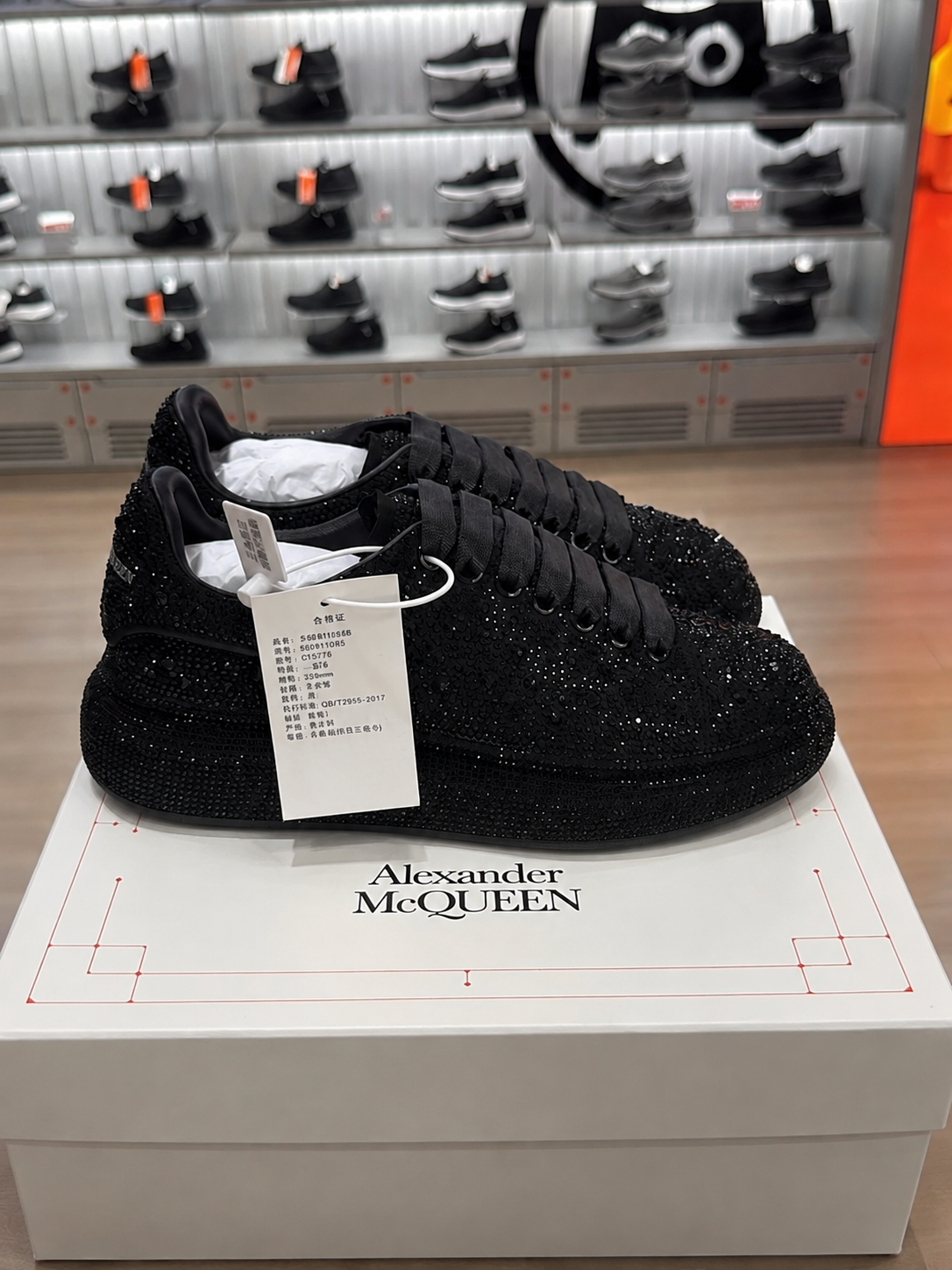 👑 Alexander McQueen Diamantados - ORIGINAL + 2 Pares de medias GRATIS ✨
